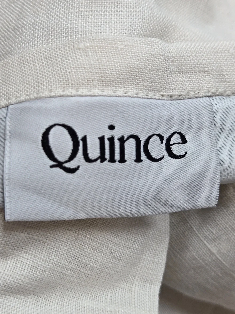 QUINCE Set Of 2 48x96 European Linen True Blackout Curtains Cream 9504